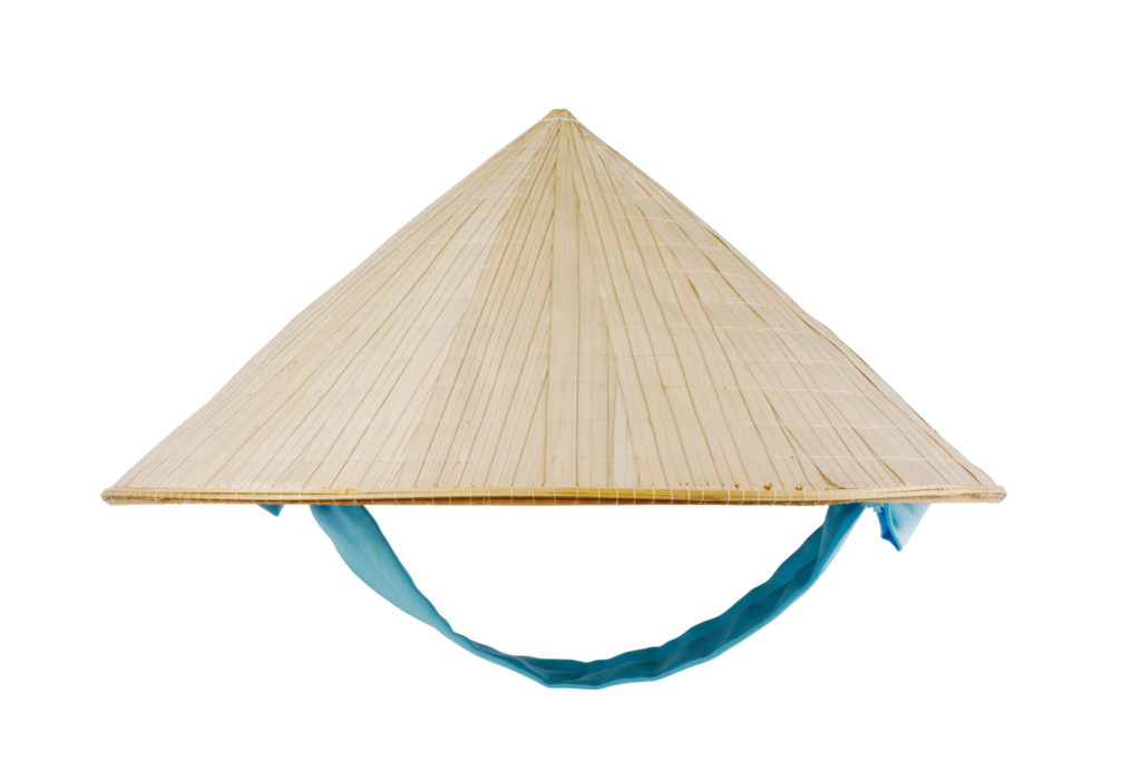 A Vietnamese conical hat to illustrate that this post is about coffee from Vietnam
