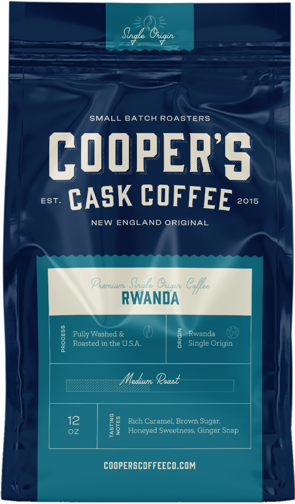 This bag with coffee from Rwanda is a good African coffee you should try. From Coopers Coffee CO.