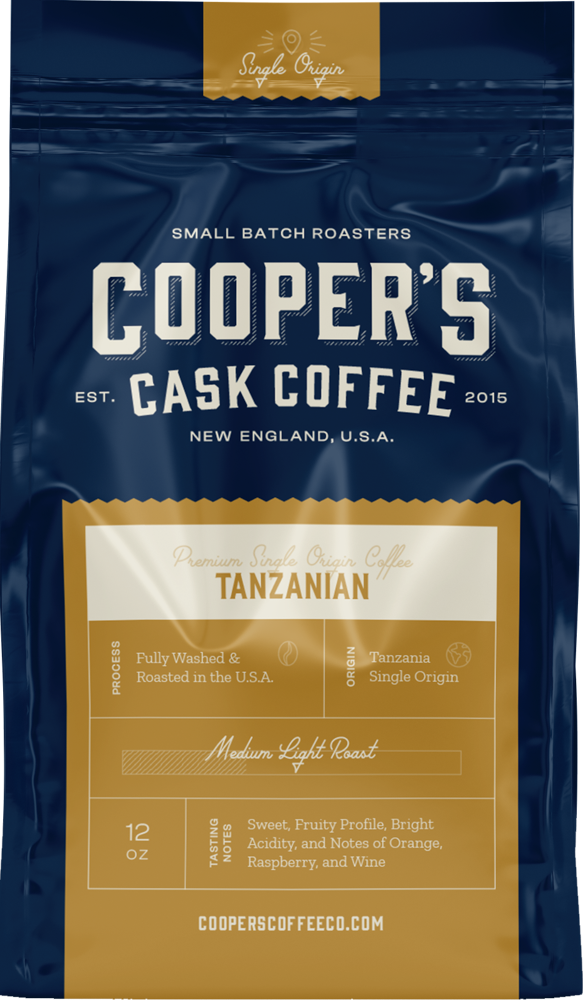 Here is the famous peaberry coffee from Tanzania. Another African coffee to try from Coopers Coffee.