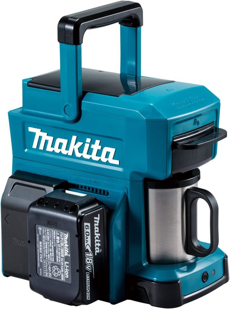 This Makita is not like any other power tool. It is a battery operated coffee maker. So, no cords.