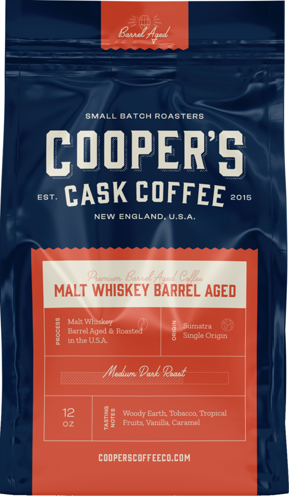 Cooper’s Cask Coffee Review: coffee with malt whiskey barrel taste