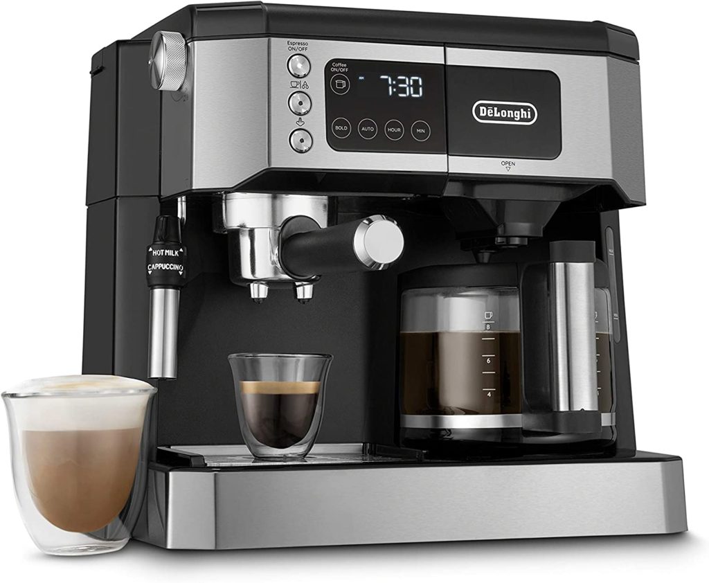 Image of the De'Longhi All-in-One Combination Coffee Maker & Espresso Machine as a alternative to the Breville Touch Espresso Machine