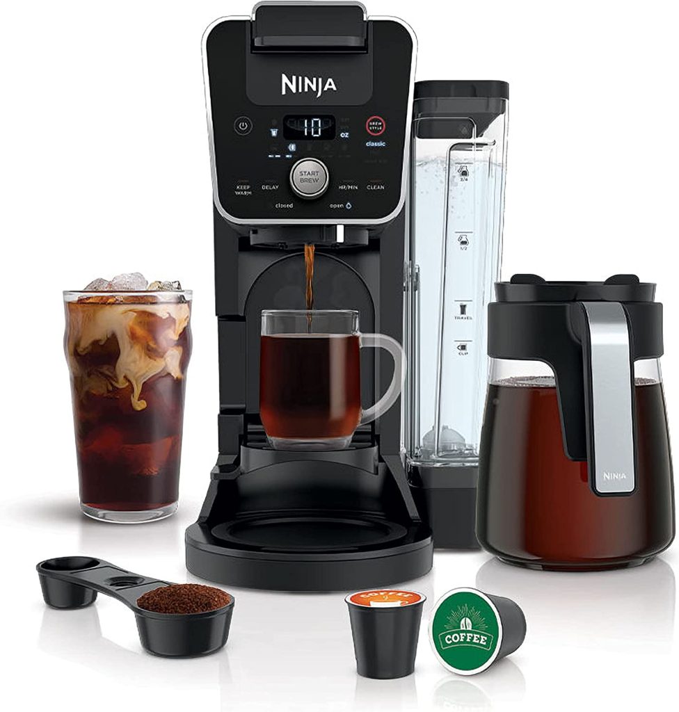 In this review I am sharing a comparison between the Ninja Dual Brew Pro CFP307 with Ninja CFP201 DualBrew System 12-Cup Coffee Maker like shown at the image