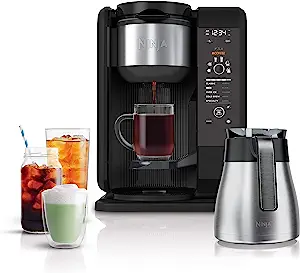 Ninja hot and cold brewed system cp307 review shows the image of the coffee maker