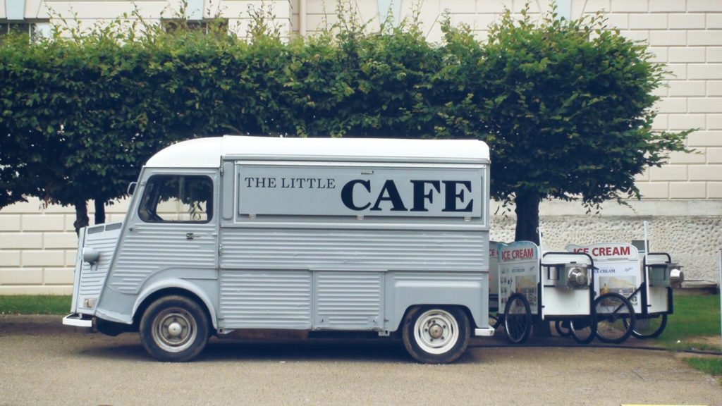 Future of Coffee 2.0 post, showing an old coffee bus