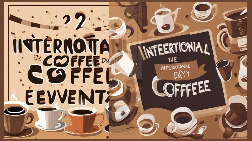 Two crazy designs to illustrate the International Coffee Day Events