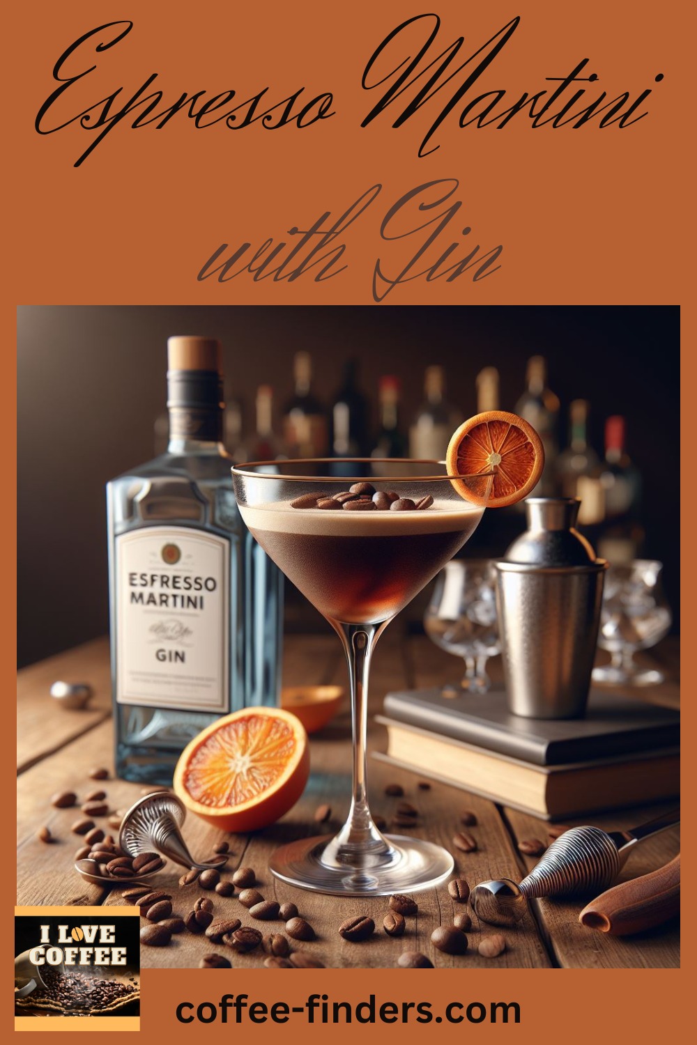 Espresso Martini with Gin in 4 easy steps Coffeefinders